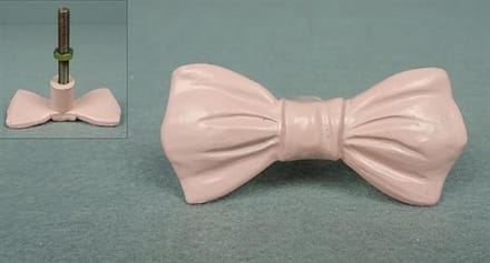 Deurknop Strik zacht roze 5,9x5,7x2,8cm