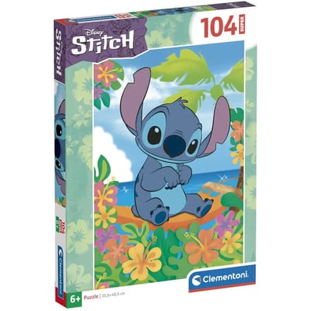 Clementoni - Puzzel - 104 Stukjes - Lilo & Stitch - Puzzel Voor Kinderen - Supercolor