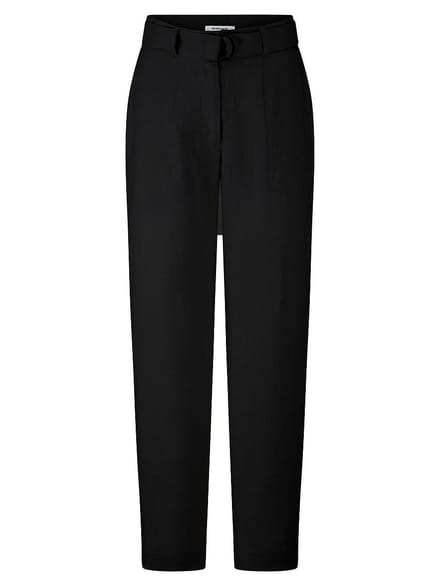 Enkellange Wide Fit-broek Van Peter Hahn zwart