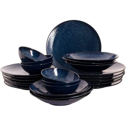 GGM Gastro (24-teilig) KIRYU - Geschirrset - Blau Blauw