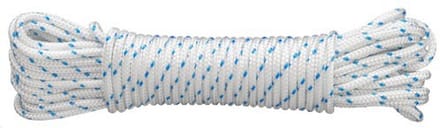 Multifunctioneel Touw 4,0 mm x 20 m, Vervaardigd volgens DIN 83307, Wit-Blauw