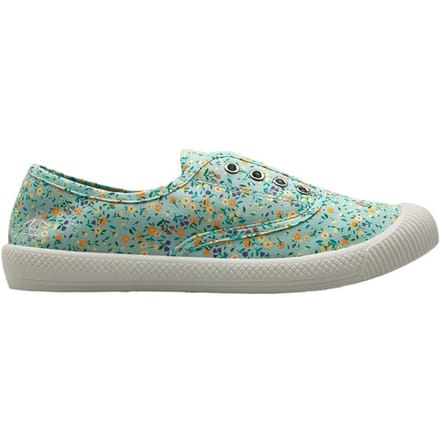 Penguin Anita Canvas Dames Sage Bloemige Hakken