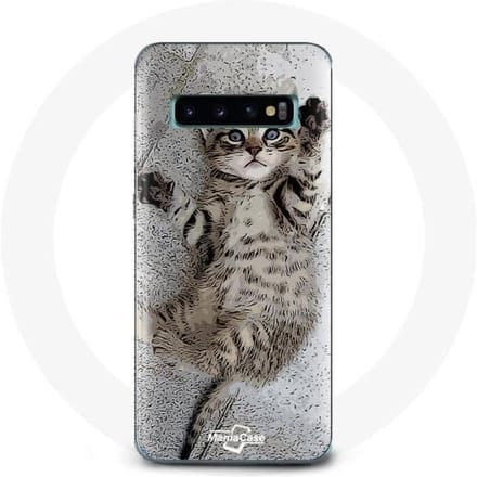 Coque pour Samsung Galaxy S10 Chaton Bengal mignon