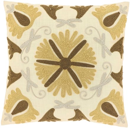 Unique Living Sierkussen Rio - Textiel - Bruin - 45x45 cm (BxD) - Kleur Dessin 1