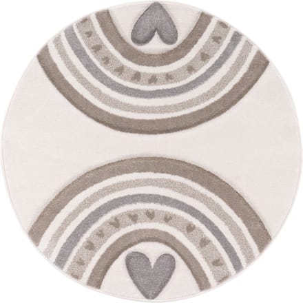 Kindertapijt Kosmos beige 120 cm rond