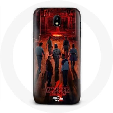 Coque pour Samsung Galaxy S5 Stranger Things Affiche Equipages Fan Art Saison 4