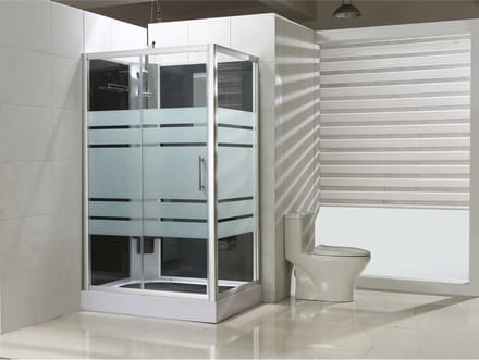 Exellence Thermo complete douchecabine links 120x90x218cm alu glas