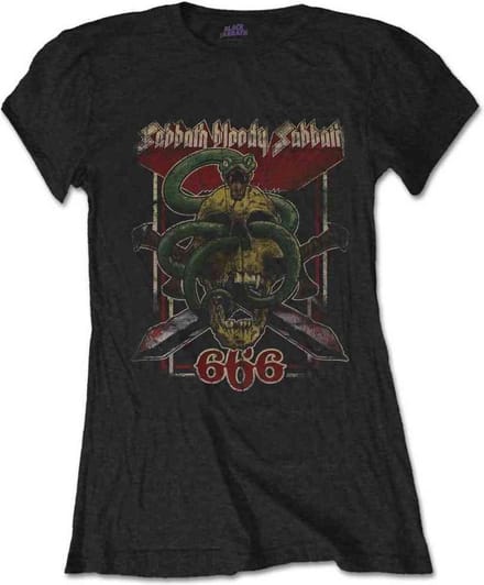 Black Sabbath - Bloody Sabbath 666 Dames T-shirt - M - Zwart