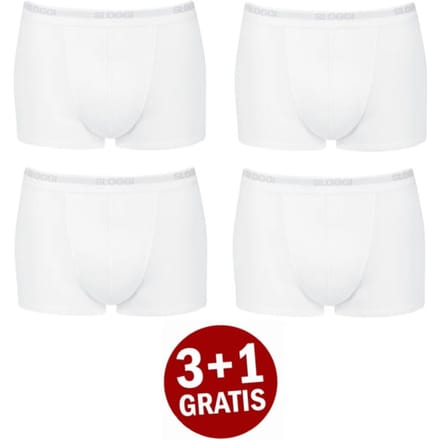 Sloggi - Basic Short 4-pack - Wit