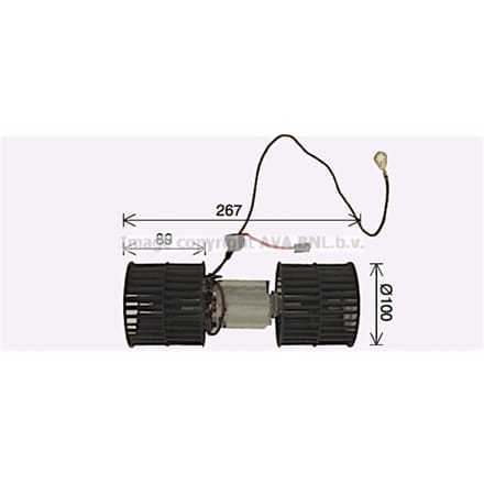 Elektromotor, interieurventilator AVA COOLING FD8652