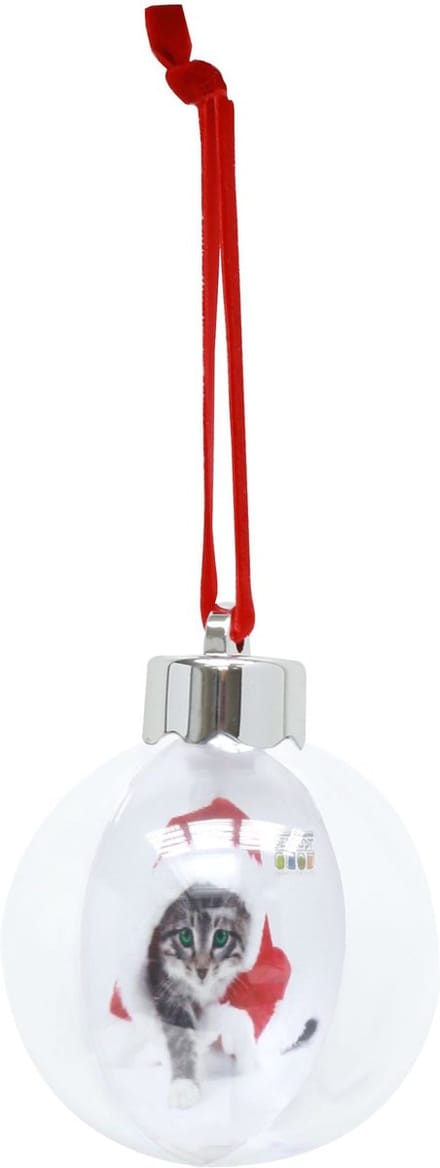 Deknudt Frames kerstbal S66FJ1 - transparant - foto: 7,60x7,60 cm