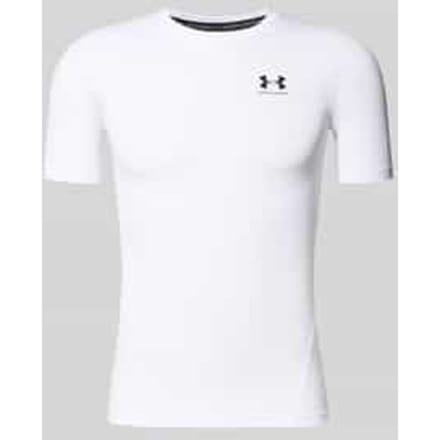 Under Armour HeatGear Short Sleeve Compression T-Shirt - Wit- Heren, Wit XXXL