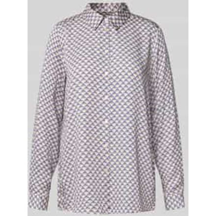 Regular fit overhemdblouse met platte kraag