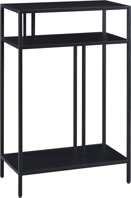 Console tafel Kumlinge metaal 85x55x30 cm zwart [en.casa]