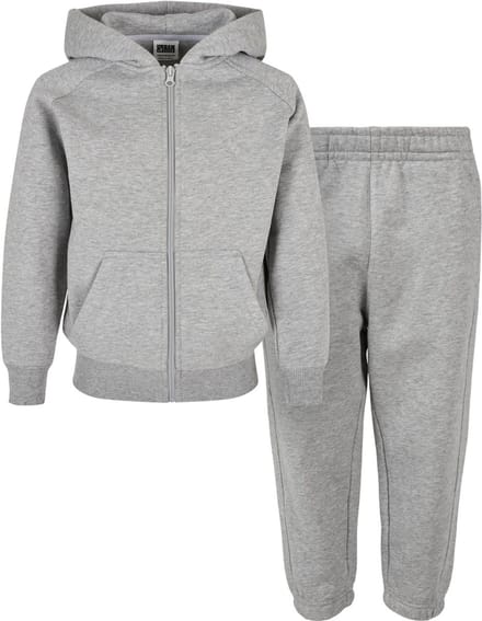 Urban Classics - Trainingsanzug Set 2 Piece Kinderen Joggingpak - Kids 110/116 - Grijs/Grijs