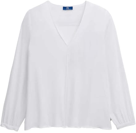 Tbs Anteamis Blouse Met Lange Mouwen Wit 46 Vrouw