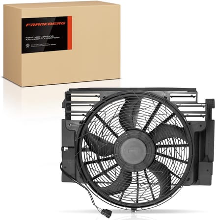 Frankberg 1x Motorradiateur Enkele ventilator