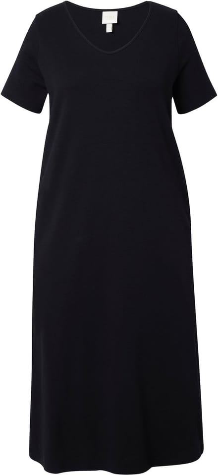 Ulla Popken - Dames - Maxi jurken - Zwart - Maat 50+