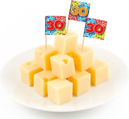 Folat - 30 Jaar Prikkers Birthday Blocks - 24 stuks