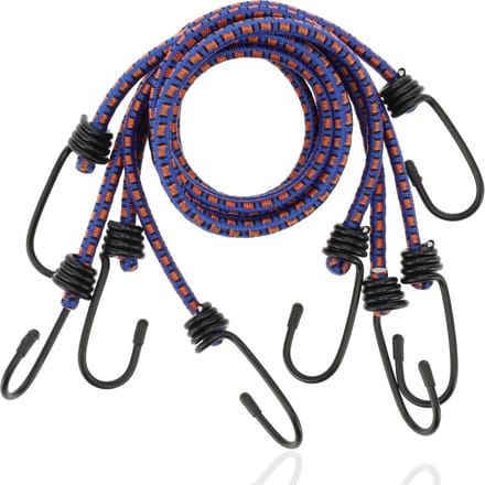 Spinbinder Bagagebinders- 8 Haken – Blauw&Oranje 4 Stuks van 80 cm Ø10 mm Bagage binder
