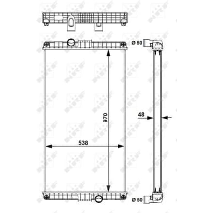 Radiator, motorkoeling NRF 58248