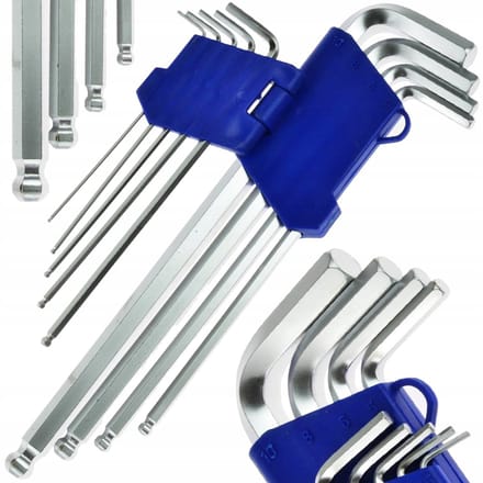 9-delige inbussleutelset CR-V 1,5-10mm