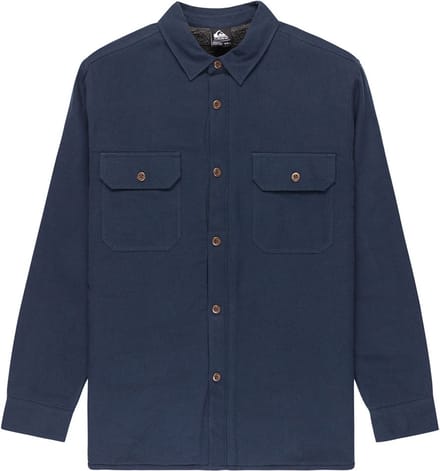 Quiksilver Husson Overhemd Met Lange Mouwen Blauw M Man