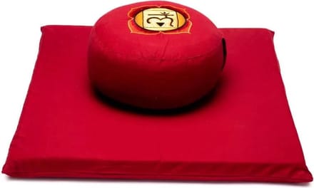 Meditatie set - Meditatiemat & Meditatiekussen - Rood - 1e Chakra