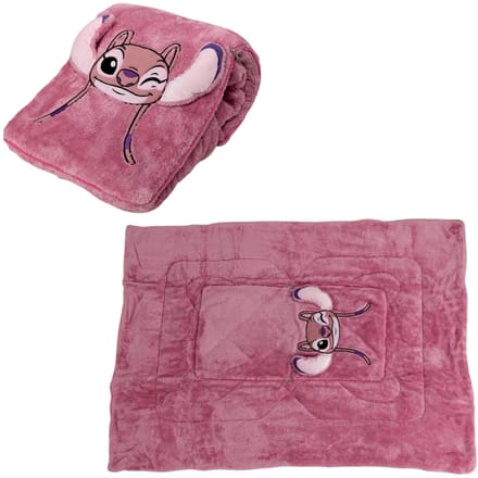 Lilo & Stitch 2-in-1 kussen en fleece deken