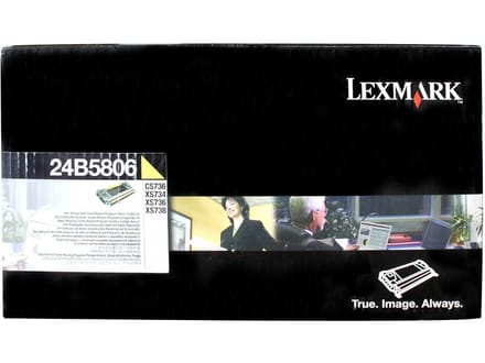 Lexmark 24B5806 toner cartridge geel (origineel)