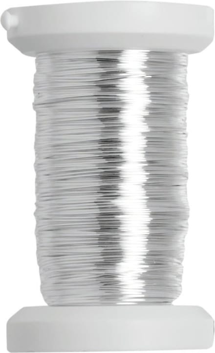 Binddraad - metallic zilver - 40 meter - dikte 0,4 mm - draad/koord - Hobby artikelen/Knutselen materialen