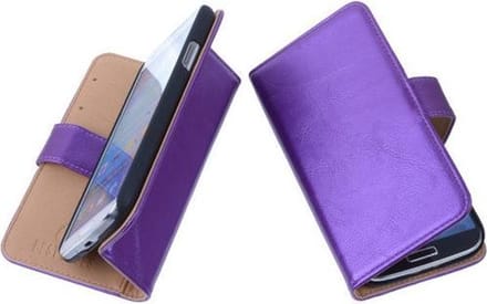 PU Leder Lila Hoesje Nokia Lumia 930 Book/Wallet Case/Cover