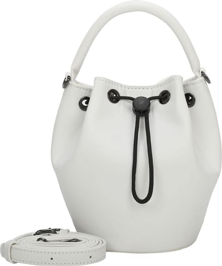 BUFFALO Schoudertas Muse Citro Bucket Bag White Crème
