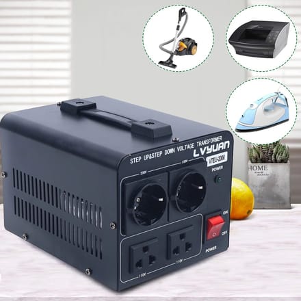 Omvormer - Omvormer 230V naar 110V - Auto/Camper - 2x Stopcontact - USB A en USB C - 2000W