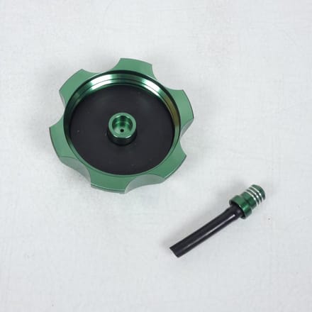 Tankdop aluminium groen voor quad Suzuki 450 LTR 2006 BR3AS4-002 Nieuw