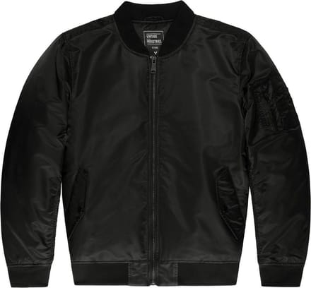 Vintage Industries Bomberjack Row Zwart - Maat L