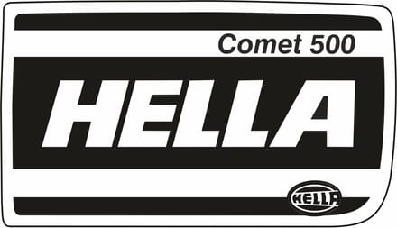 Hella stickerset voor BMW E23, E24 - 6 serie type 1 en 2, E28, E30 mistlamp sticker