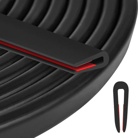 Zelfklevend Rubber U-Profiel Randbescherming 6 Meter - Krasbestendig voor Auto, Deur en Glas