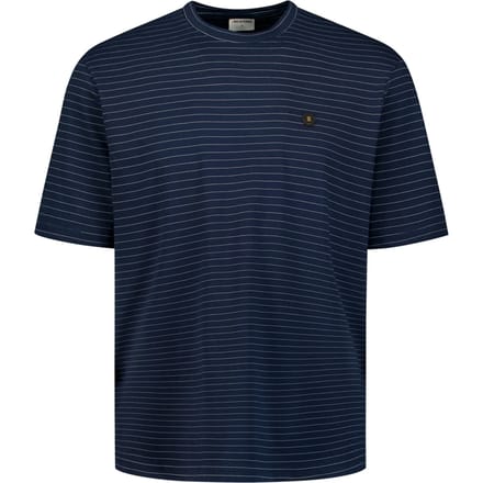 No Excess T-shirt Crewneck Pin Stripe Garment Dyed Night Größe: M | Basic T-Shirts Outlet | Herren | Schwarz