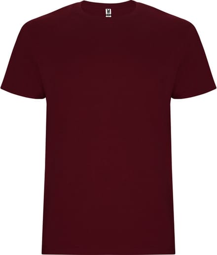 4 Pack T-shirts unisex met korte mouwen, 190 gram 'Stafford' Granate Rood - L