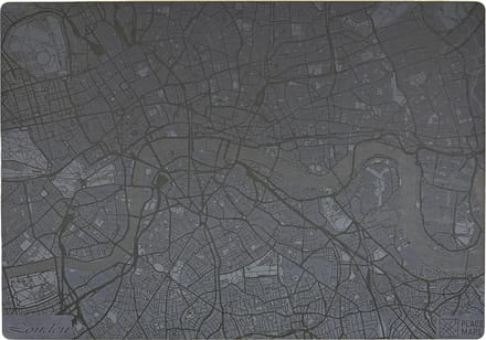Place Maps Placemat Stadskaart Gent - Kunstleer - Leigrijs - 1 Stuk