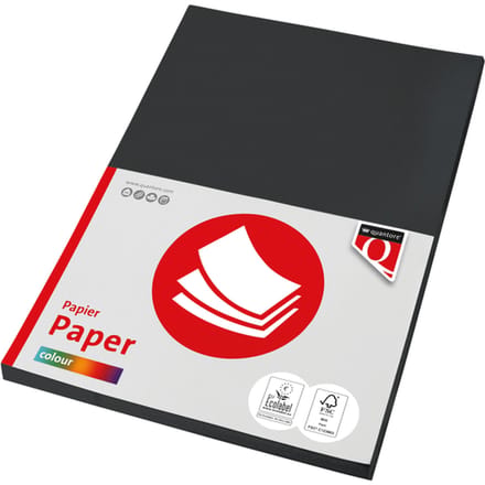 Kopieerpapier Quantore Colour A4 160gr zwart 50 vel