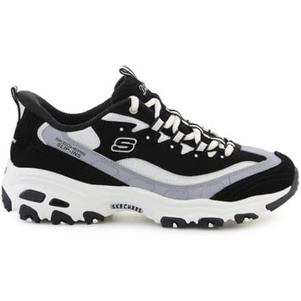 Skechers D LITES-SMOOTH NOSTALGIA Dames Instappers - Zwart / Naturel