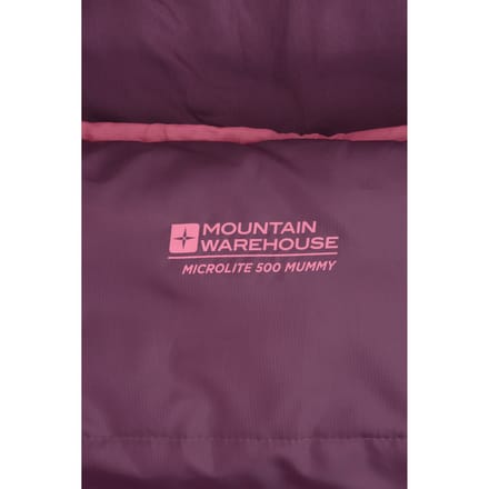 Mountain Warehouse Microlite 500 Mid Season Rechts Ritsslaapzak (Bourgondië)