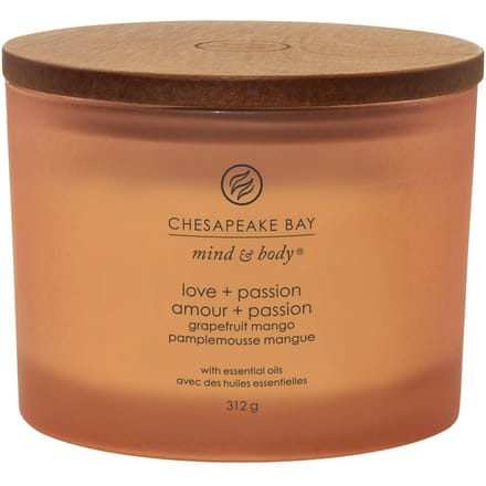 Chesapeake Bay Love & Passion - Grapefruit Mango - Geurkaars met Drie Lonten - 50 branduren