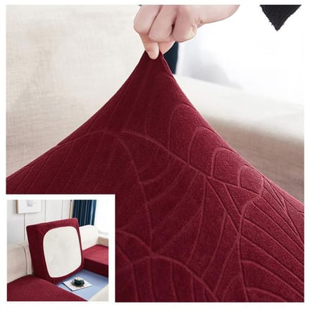 Waterdichte bankzitkussenhoes Jacquard stoelhoes Stretch wasbaar verwijderbare bankhoes Home bankbeschermer 1 st. Normal Size 2
