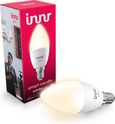 Innr smart E14 LED lamp - geschikt voor Philips Hue - Zigbee bulb - warmwit licht - slimme kaarslamp - dimbaar - 470 lumen - 1 pack