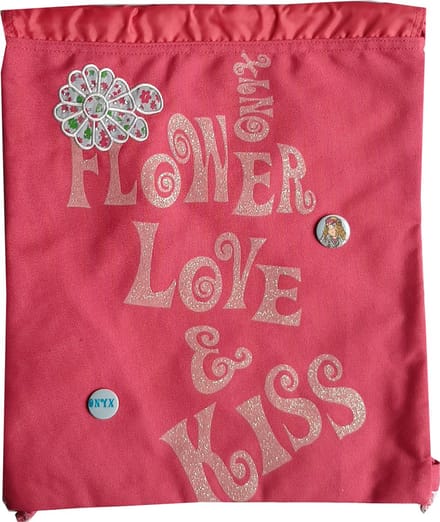Koordrugzak Roze Onyx Flower Love & Kiss