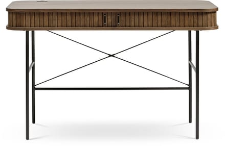 Olivine Lenn houten bureau gerookt eiken - 120 x 60 cm