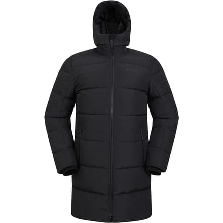 Mountain Warehouse Heren Vortex Longline gewatteerd jack (Zwart)